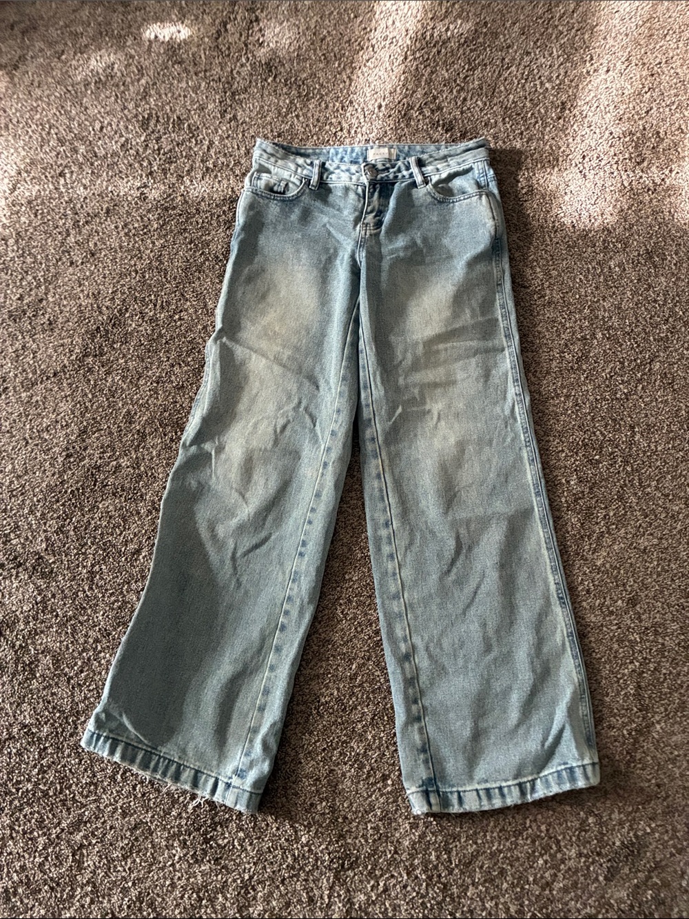PacSun Women's Wide-Leg Light Blue Jeans